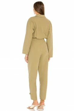 Song Of Style Cora Jumpsuit In Olive Green -Song Of Style Outlet Store SOSR WC6 V3