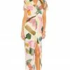 Song Of Style Holland Midi Dress In Watercolor Multi -Song Of Style Outlet Store SOSR WD146 V1