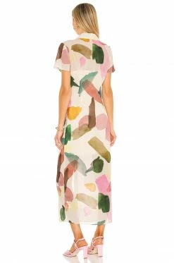 Song Of Style Holland Midi Dress In Watercolor Multi -Song Of Style Outlet Store SOSR WD146 V3