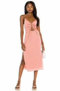 Song Of Style Sela Midi Dress In Copper