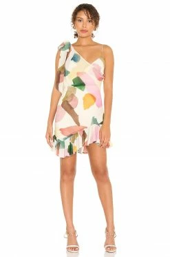 Song Of Style Cypress Mini Dress In Watercolor Multi -Song Of Style Outlet Store SOSR WD153 V2