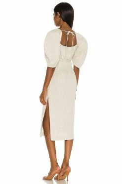 Song Of Style Monet Midi Dress In Beige -Song Of Style Outlet Store SOSR WD158 V3