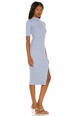 Song Of Style Weston Dress In Marled Blue -Song Of Style Outlet Store SOSR WD167 V3