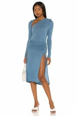 Song Of Style Xale Midi Dress In Blue