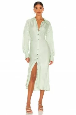 Song Of Style Idol Midi Dress In Mint Green
