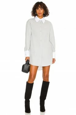 Song Of Style Talie Mini Dress In Blue & White