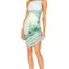 Song Of Style Leia Midi Dress In Blue Landscape -Song Of Style Outlet Store SOSR WD187 V1