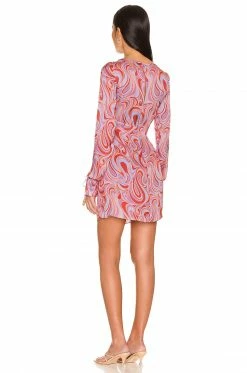 Song Of Style Coraline Mini Dress In Aven Multi Swirl -Song Of Style Outlet Store SOSR WD192 V3