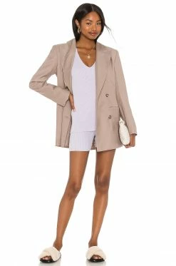 Song Of Style Lila Knit Biker Shorts In Lavender -Song Of Style Outlet Store SOSR WF22 V4