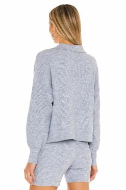 Song Of Style Amanda Oversized Knit Polo In Blue -Song Of Style Outlet Store SOSR WK45 V3