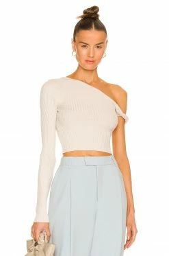 Song Of Style Shae Sleeve Twist Sweater In Ivory