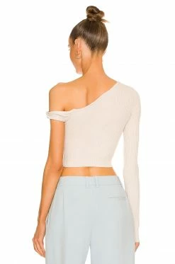 Song Of Style Shae Sleeve Twist Sweater In Ivory -Song Of Style Outlet Store SOSR WK65 V3