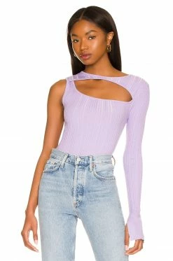 Song Of Style Landon Cut Out Sweater In Lilac