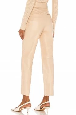 Song Of Style Seana Leather Pant In Khaki -Song Of Style Outlet Store SOSR WP14 V3