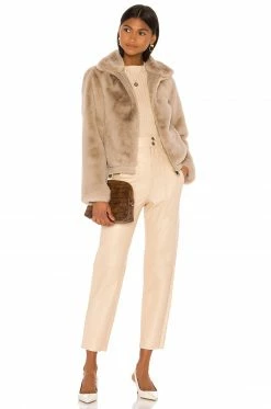 Song Of Style Seana Leather Pant In Khaki -Song Of Style Outlet Store SOSR WP14 V4