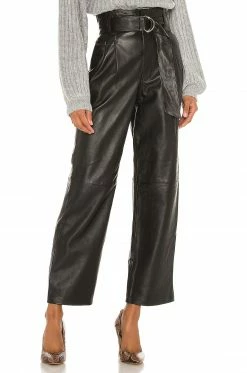 Song Of Style Sebastienne Leather Pants In Black