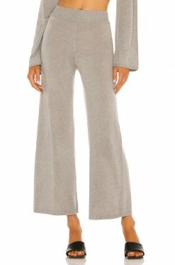 Song Of Style Louisa Knit Pant In Sage Green