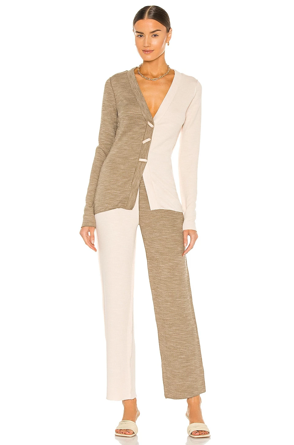 Song Of Style Izzy Pant In Ivory & Green 7 Song Of Style Izzy Pant In Ivory & Green - Image 5