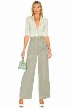 Song Of Style Ellerie Trouser In Khaki Green -Song Of Style Outlet Store SOSR WP71 V4