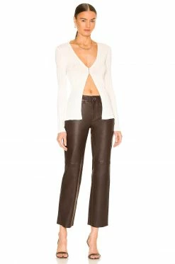 Song Of Style Lizz Leather Pant In Brown -Song Of Style Outlet Store SOSR WP74 V4