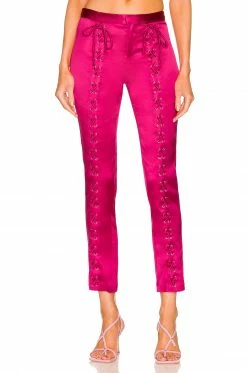 Song Of Style Ewan Trouser In Fuchsia Pink
