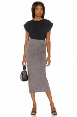 Song Of Style Rayna Midi Skirt In Gray -Song Of Style Outlet Store SOSR WQ43 V4