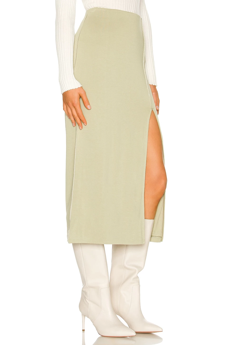 Song Of Style Dasha Midi Skirt In Sage Green 4 Song Of Style Dasha Midi Skirt In Sage Green - Image 2