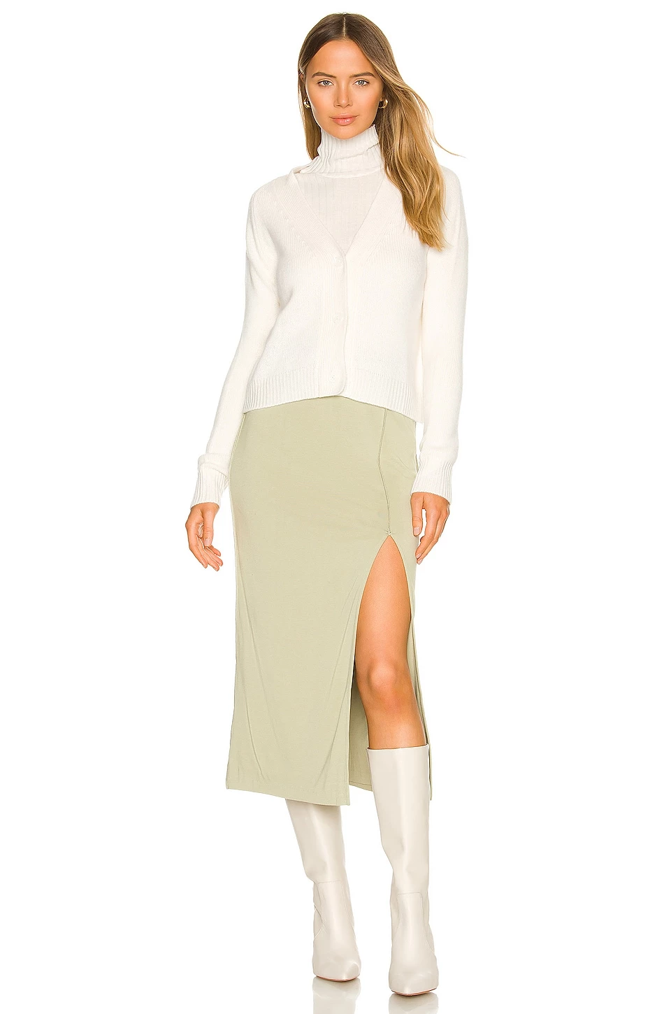 Song Of Style Dasha Midi Skirt In Sage Green 6 Song Of Style Dasha Midi Skirt In Sage Green - Image 4