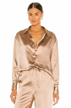 Song Of Style Chloe Top In Champagne