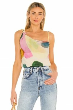 Song Of Style Lana Top In Watercolor Multi