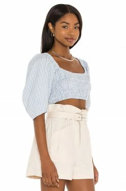 Song Of Style Cassia Top In Blue & White -Song Of Style Outlet Store SOSR WS135 V2