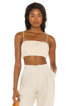 Song Of Style James Crop Top In Khaki