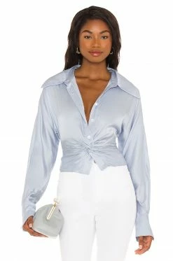 Song Of Style Mila Blouse In Icy Blue