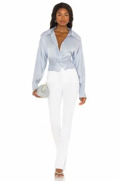 Song Of Style Mila Blouse In Icy Blue -Song Of Style Outlet Store SOSR WS145 V4