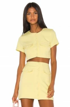Song Of Style Gala Top In Citrus Yellow
