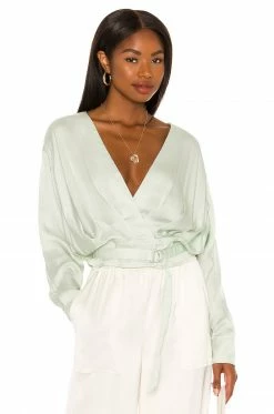 Song Of Style Bonnie Top In Mint Green