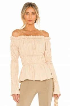 Song Of Style Kenna Top In Beige