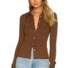Song Of Style Hilda Top In Chocolate Brown -Song Of Style Outlet Store SOSR WS167 V1