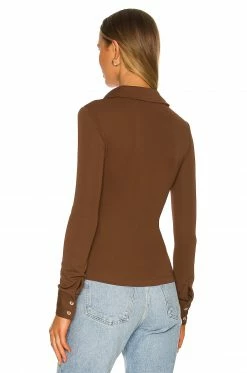 Song Of Style Hilda Top In Chocolate Brown -Song Of Style Outlet Store SOSR WS167 V3