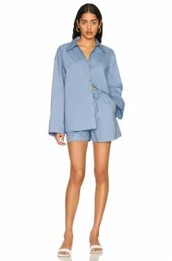 Song Of Style Kelso Top In Blue -Song Of Style Outlet Store SOSR WS176 V4