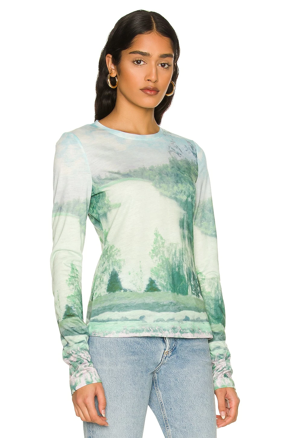 Song Of Style Penny Top In Blue Landscape 4 Song Of Style Penny Top In Blue Landscape - Image 2