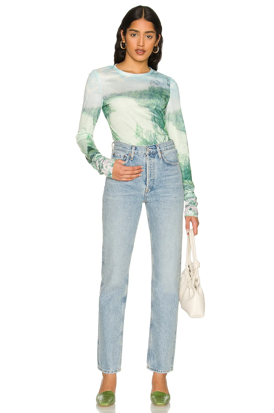 Song Of Style Penny Top In Blue Landscape 6 Song Of Style Penny Top In Blue Landscape - Image 4