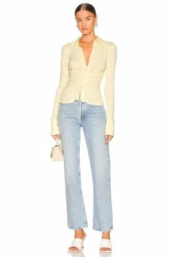 Song Of Style Efra Top In Mellow Yellow -Song Of Style Outlet Store SOSR WS182 V4