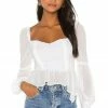 Song Of Style Clara Top In White -Song Of Style Outlet Store SOSR WS68 V1