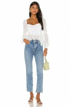 Song Of Style Clara Top In White -Song Of Style Outlet Store SOSR WS68 V4