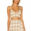 Song Of Style Barbara Top In Yellow Plaid
